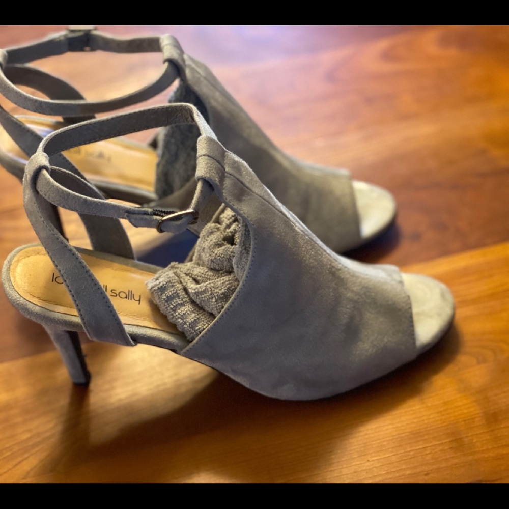 Suede Gray Heels  3.5” Heel
